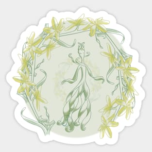 Succulent Sprite - albuca concordiana Sticker